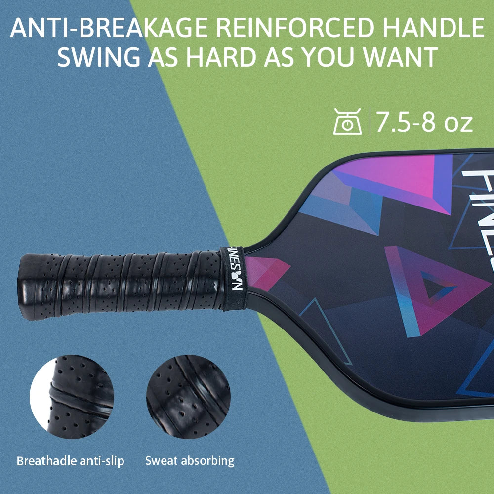 Pickleball Set with 16mm Paddles and Honeycomb Core Includes 2 Rackets and 4 Balls - Wellness Outdoor Gear