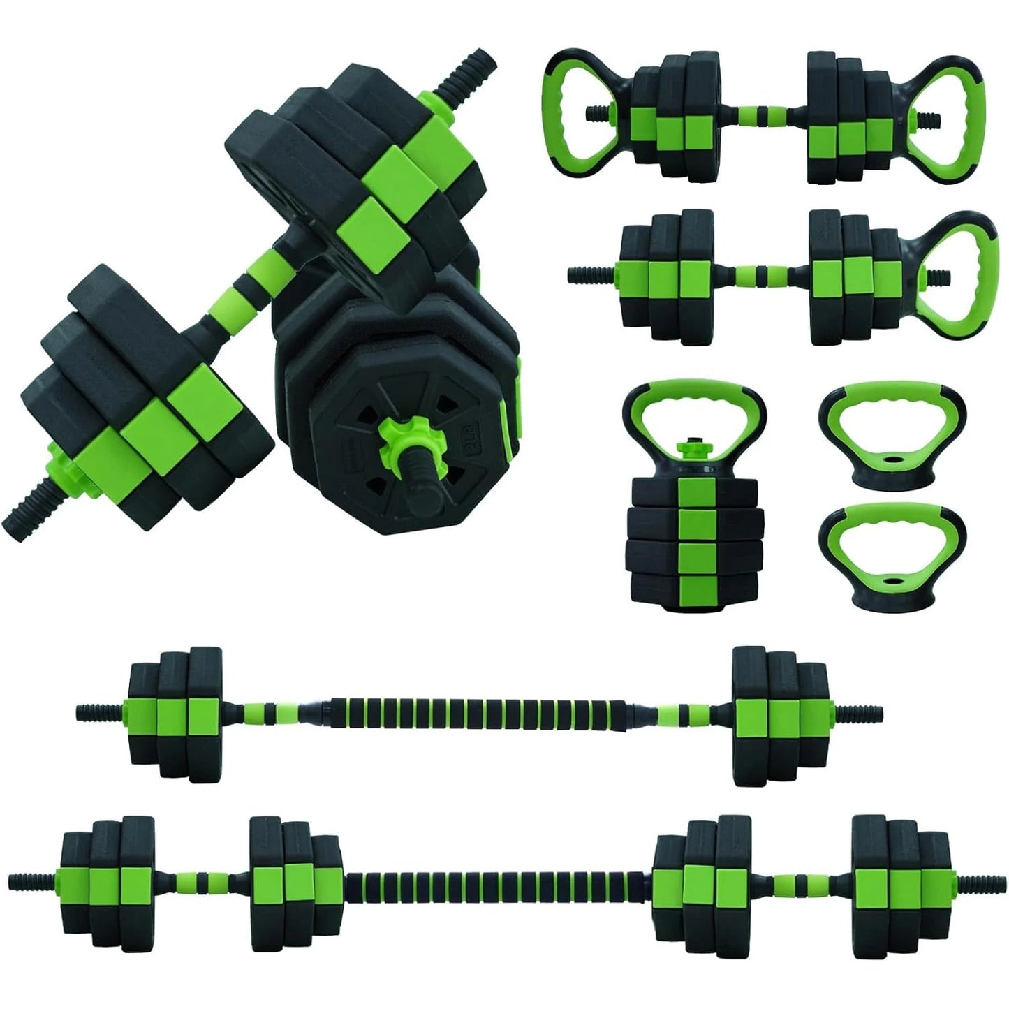 66lbs 88lbs 4 in 1 Adjustable Kettlebell Dumbbell Set for Home Gym Strength Training - Wellness Outdoor Gear