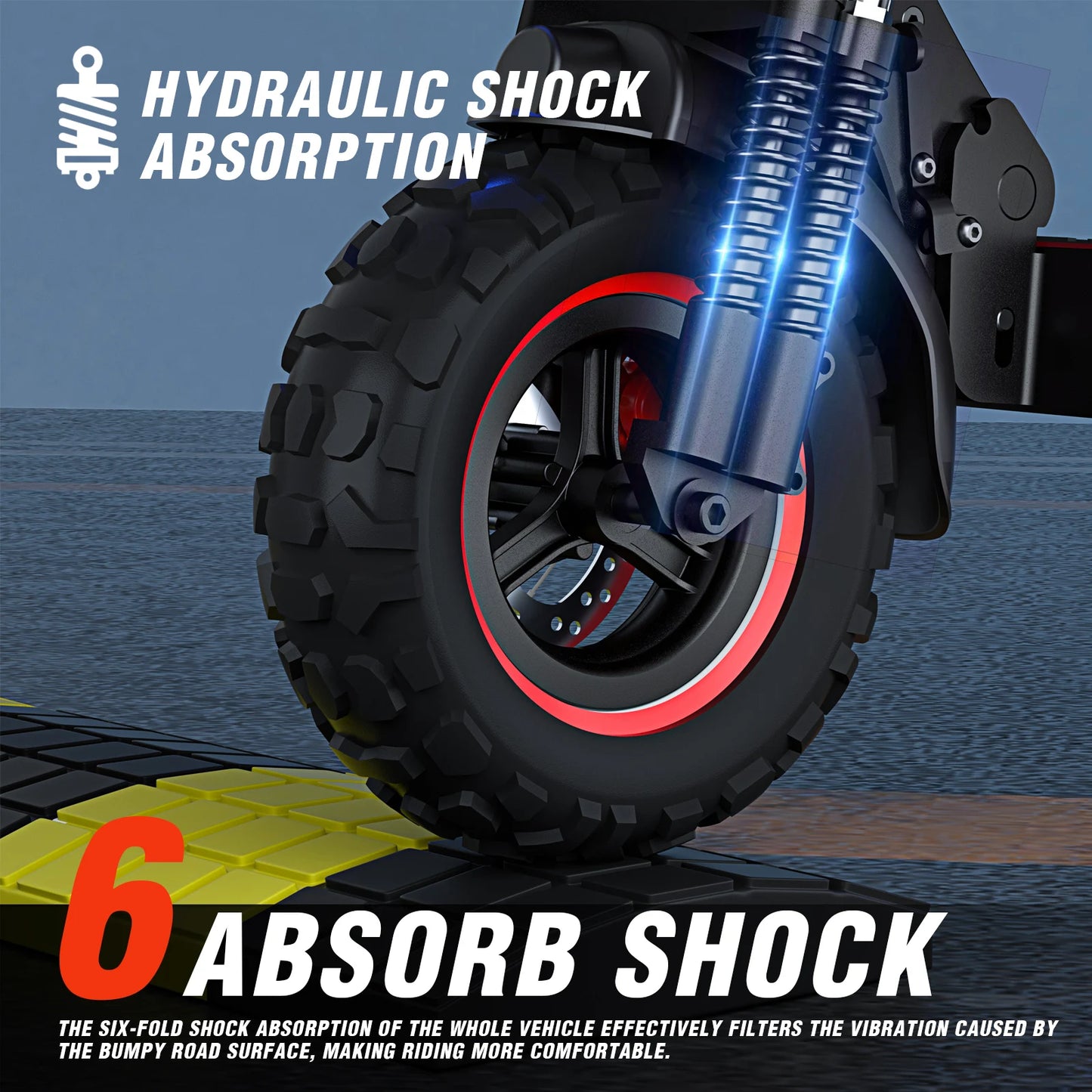 E-Scooter J11MAX Foldable Waterproof Electric Scooter with 11 Inch Off-Road Tires - Wellness Outdoor Gear