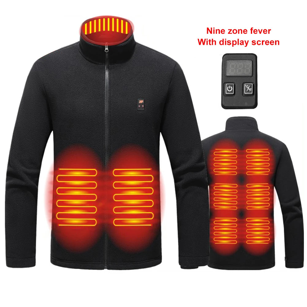 Heated Jacket USB Charging Coat 3 Gear Temperature - Wellness Outdoor Gear