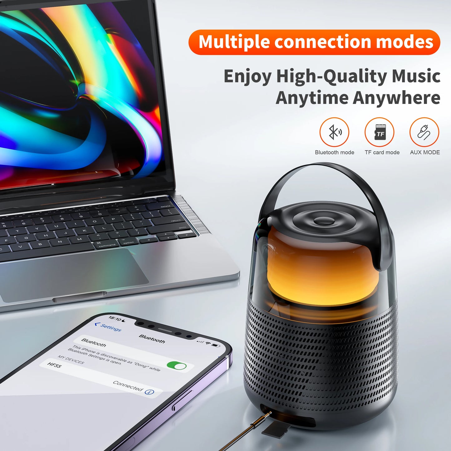Wellness Outdoor Gear QERE HF55 Bluetooth Speaker IPX5 - Wellness Outdoor Gear