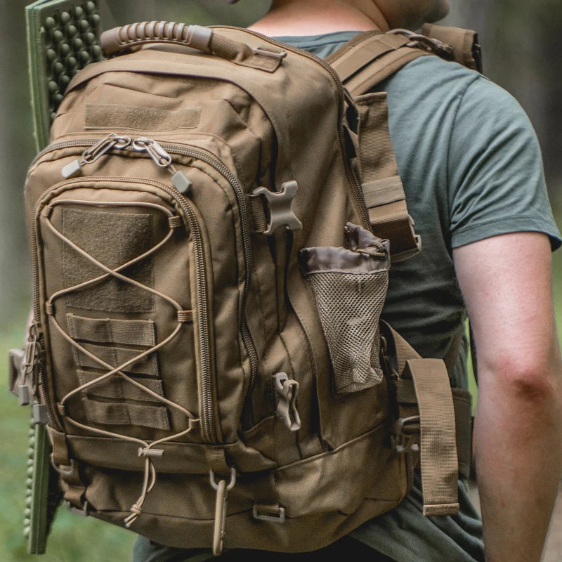 65L Outdoor Tactical Backpack for Men Large Capacity Military Hiking Rucksack - Wellness Outdoor Gear