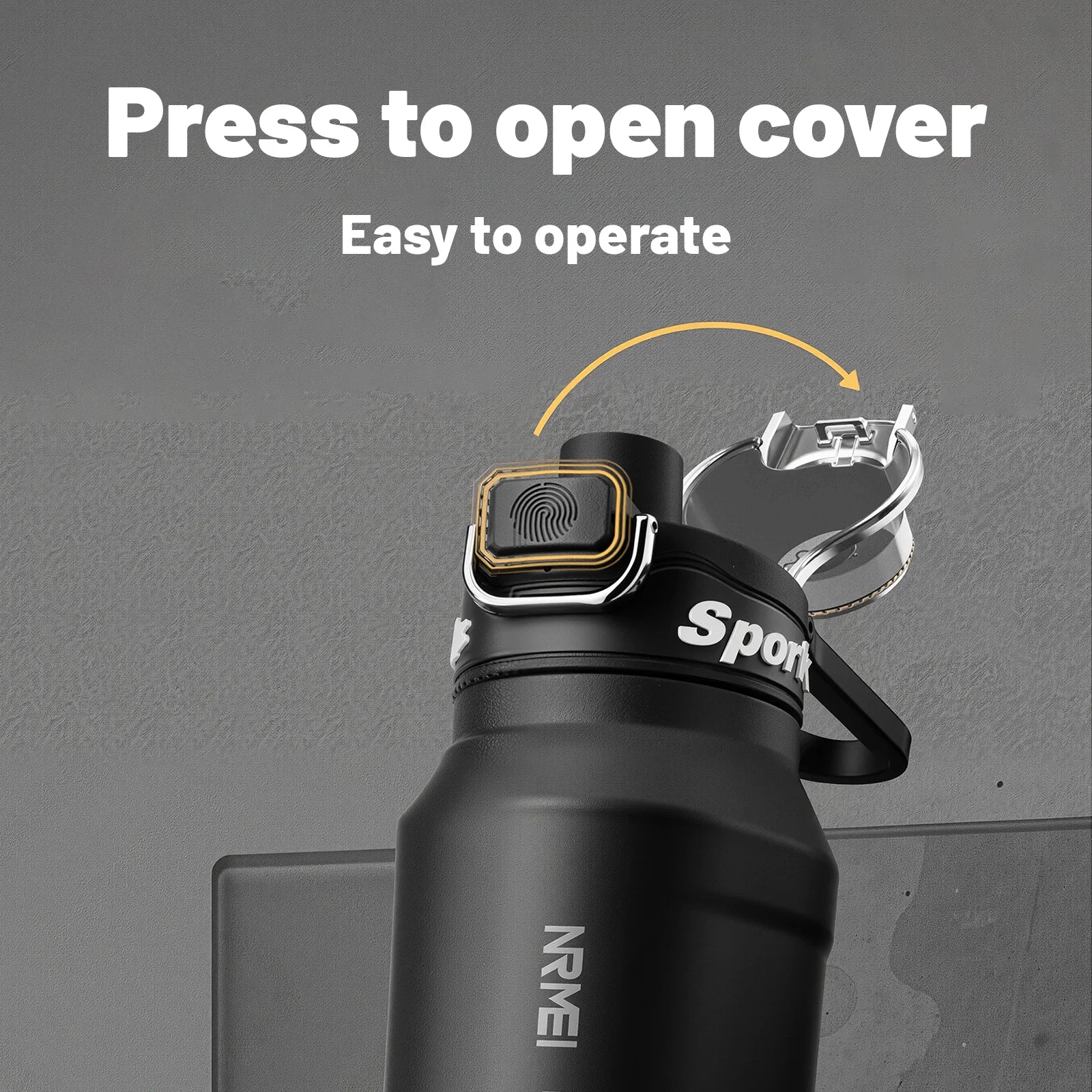32 Oz Double Vacuum Insulated Water Bottle with Lid Straw and Carry Rope for Travel - Wellness Outdoor Gear