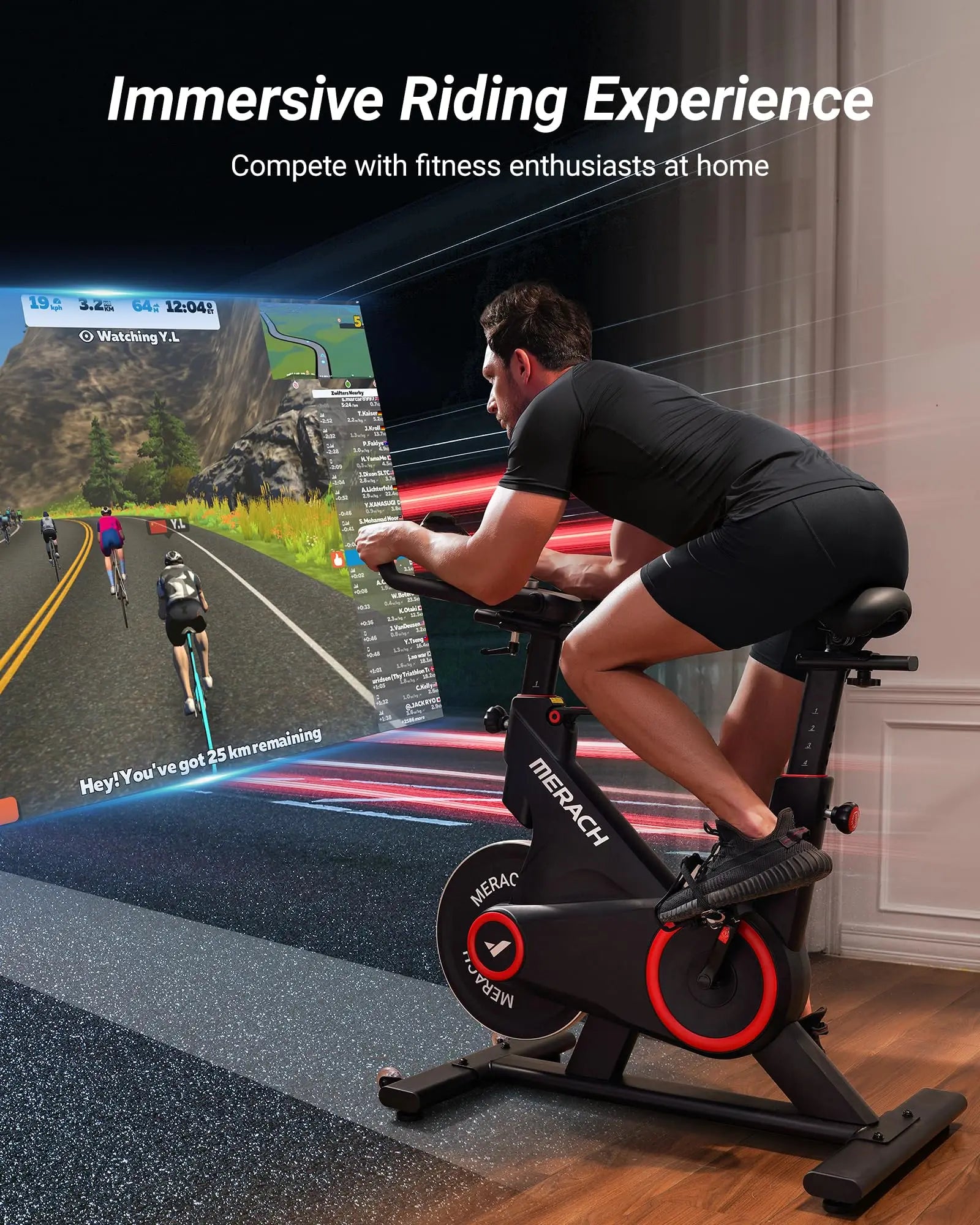 MERACH Indoor Exercise Bike with Bluetooth Resistance and APP Data Tracking - Wellness Outdoor Gear