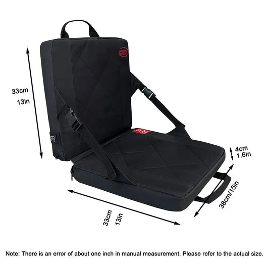 Portable Foldable Heated Stadium Seat Cushion with USB 3 Speed Temperature Control - Wellness Outdoor Gear