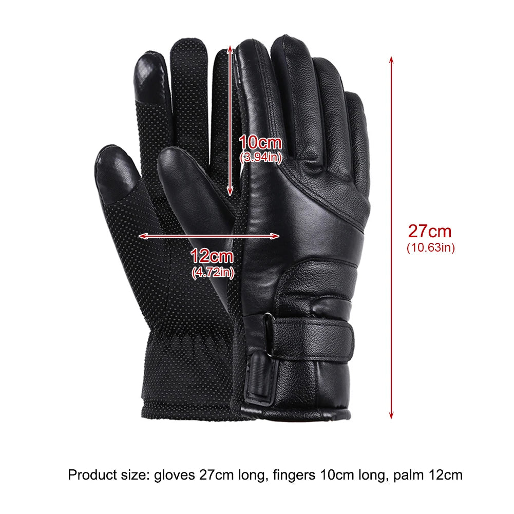 USB 5V Electric HeatedThermalGloves for Motorcycle Winter Weatherproof Touchscreen - Wellness Outdoor Gear