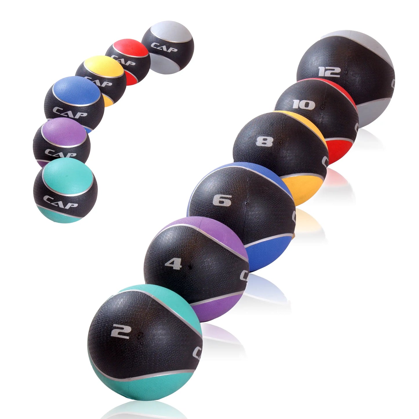 Rubber Barbell Medicine Ball 6lb