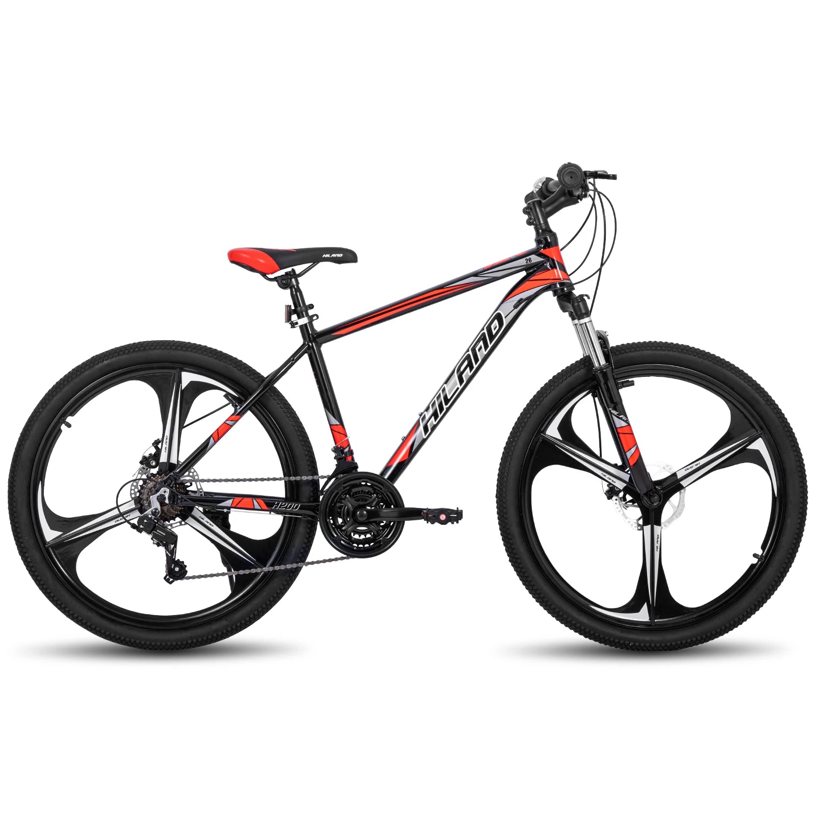 Hiland Mountain Bike with Shimano 21 Speed Drivetrain and Disc Brakes for Men and Women - Wellness Outdoor Gear