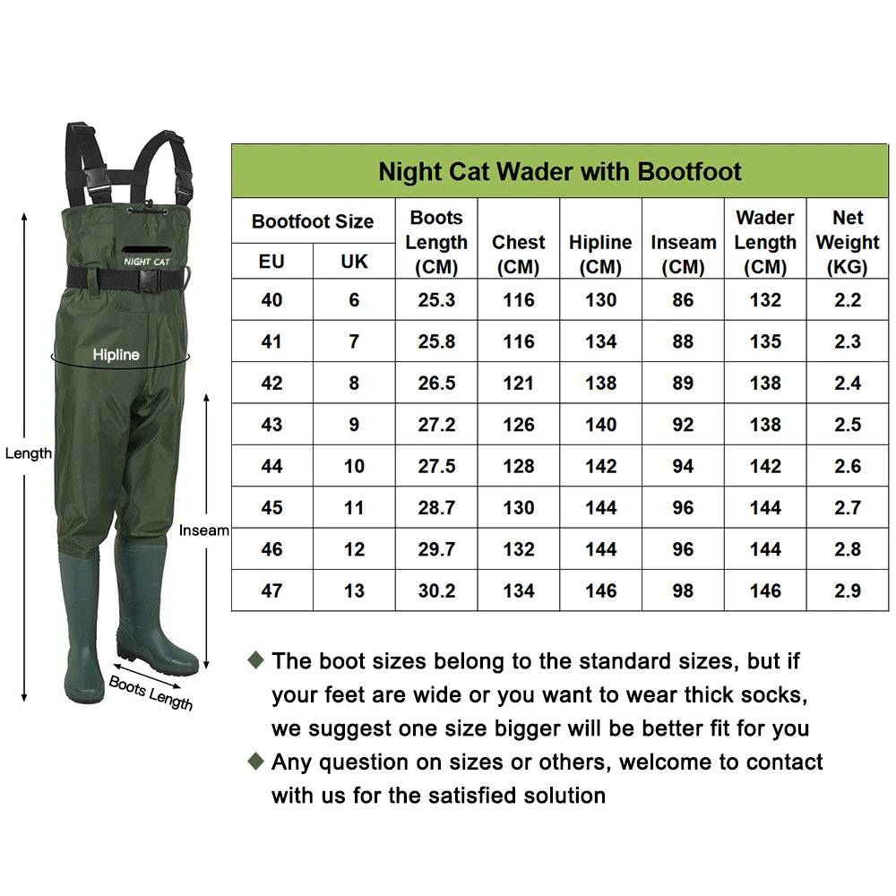 Function Lightweight Waterproof Chest Waders With Boots - Wellness Outdoor Gear