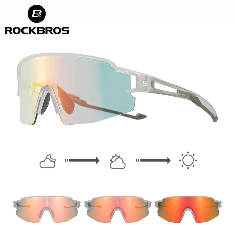 Rockbros Photochromic Polarized Cycling Glasses UV400 - Wellness Outdoor Gear