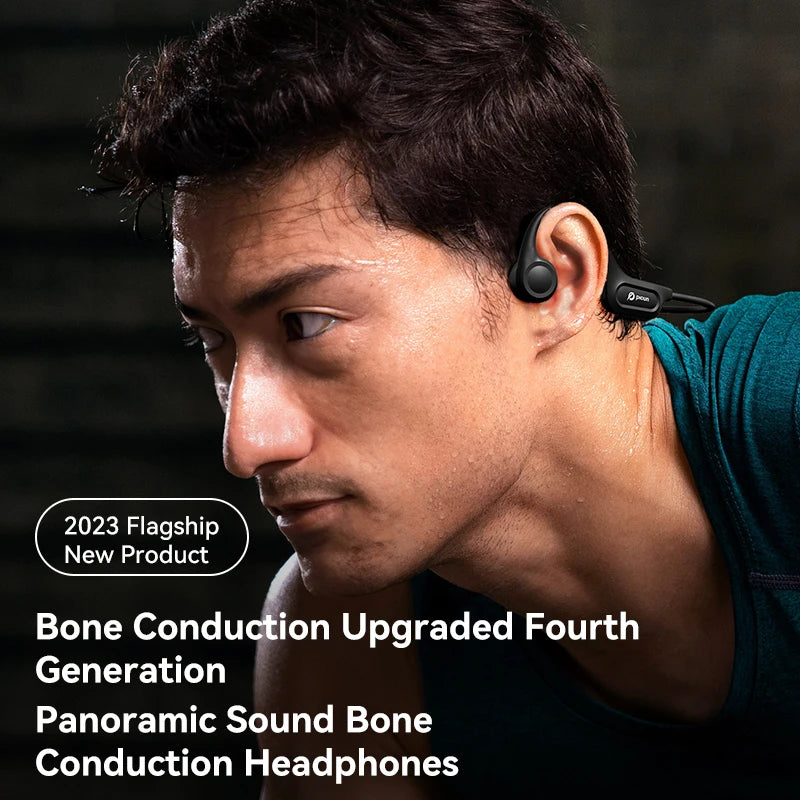 Picun T1 Bone Conduction Bluetooth Earphones IPX7 Waterproof Sport Headphones 3D Sound - Wellness Outdoor Gear