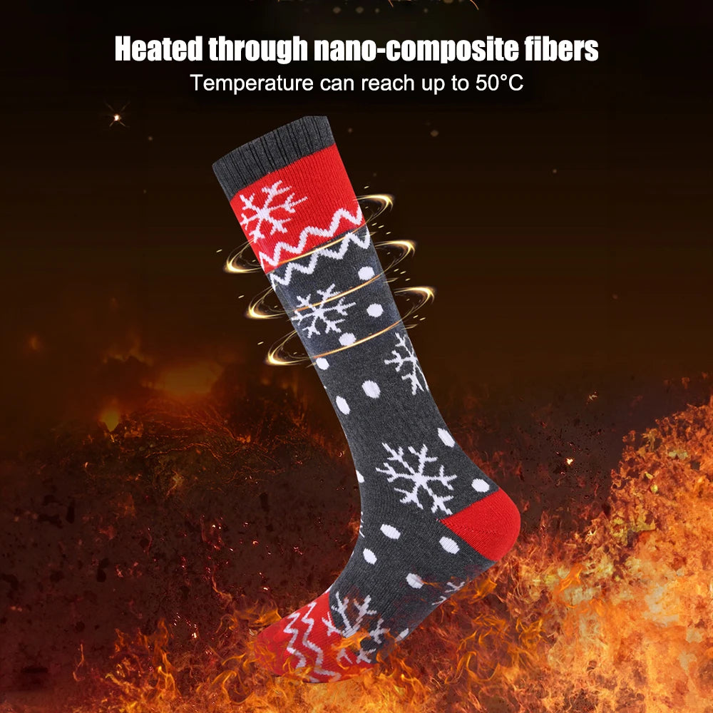 Aiwei 5000mAh Rechargeable Heated Socks For Men Women - Wellness Outdoor Gear