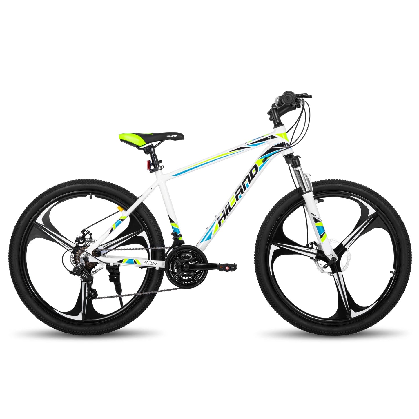 Hiland Mountain Bike with Shimano 21 Speed Drivetrain and Disc Brakes for Men and Women - Wellness Outdoor Gear