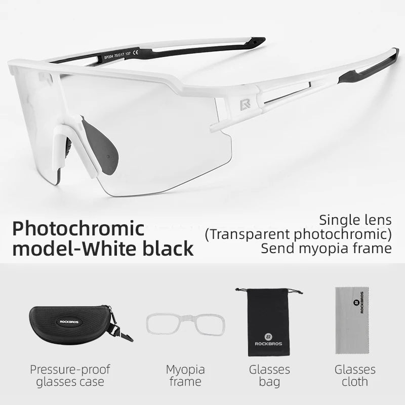 Rockbros Photochromic Polarized Cycling Glasses UV400 - Wellness Outdoor Gear