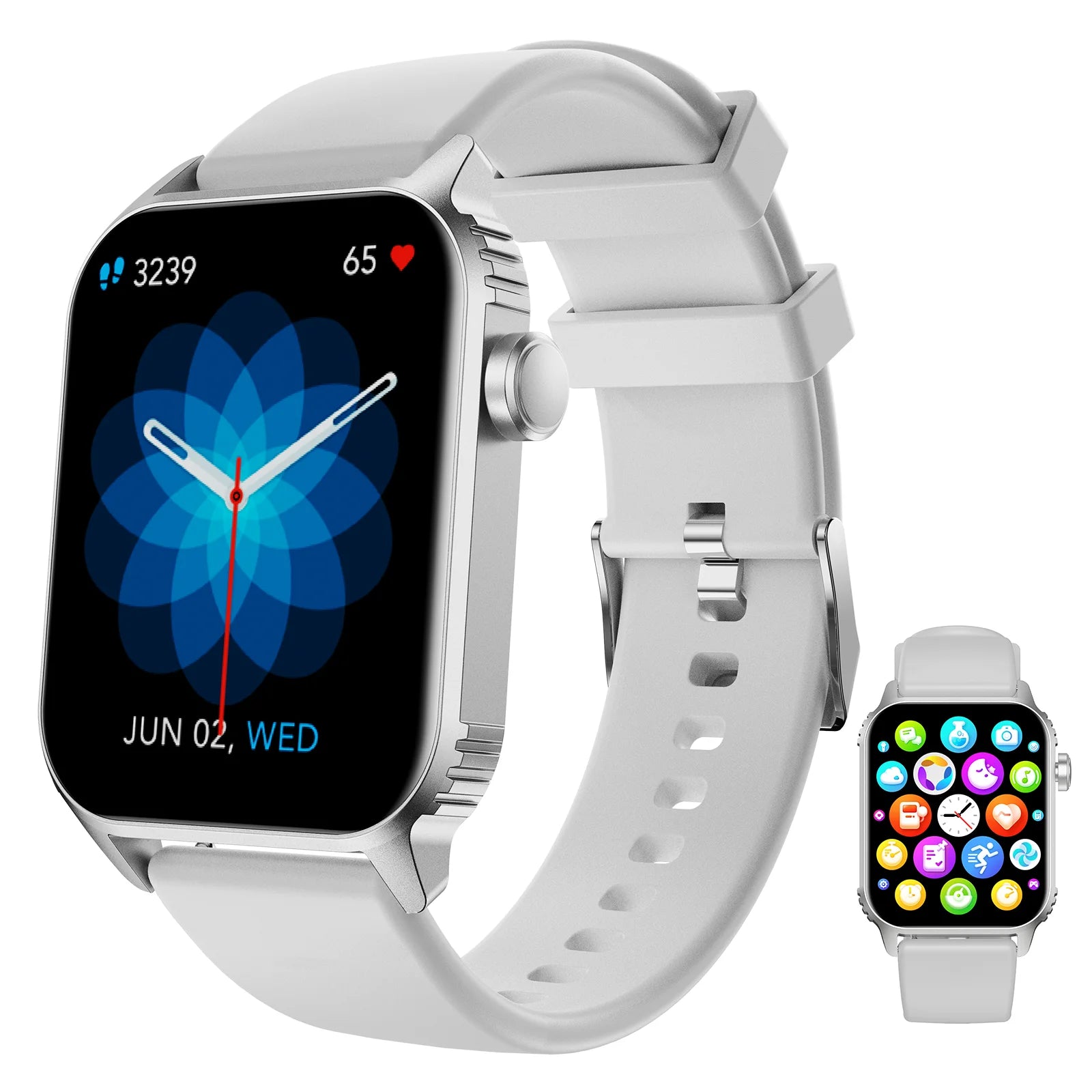 TG08 Smart Watch 1.85 Inch Waterproof Fitness Tracker With Call Function and 100 Sport Modes - Wellness Outdoor Gear