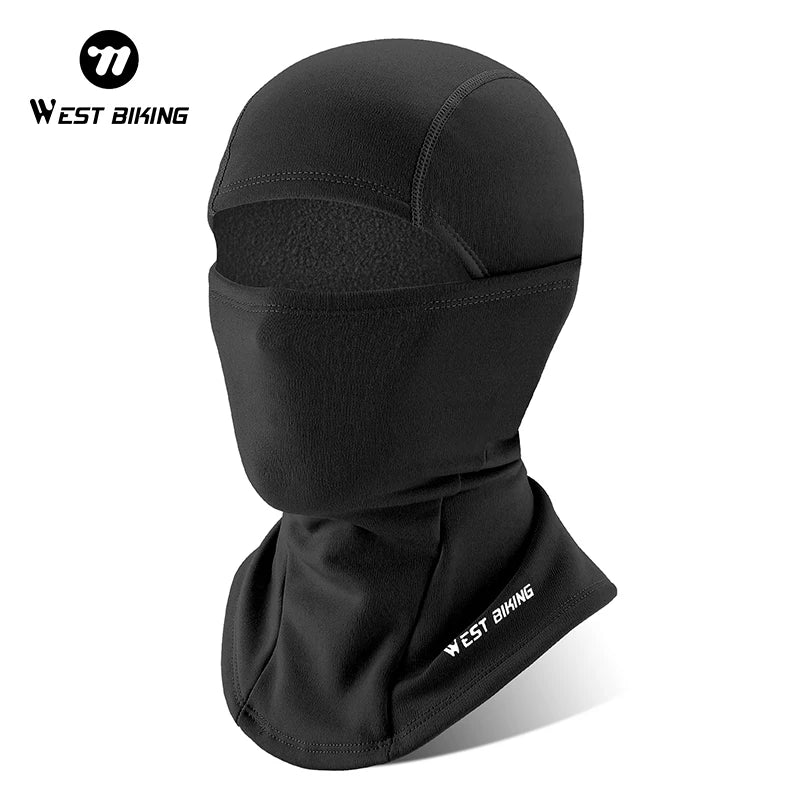 West Biking Windproof Winter Fleece Cycling Cap Balaclava Neck Warmer