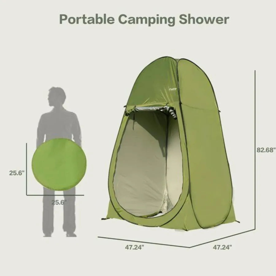 Hign-concerned Camping Shower Tent Instant Pop Up Privacy Shelter