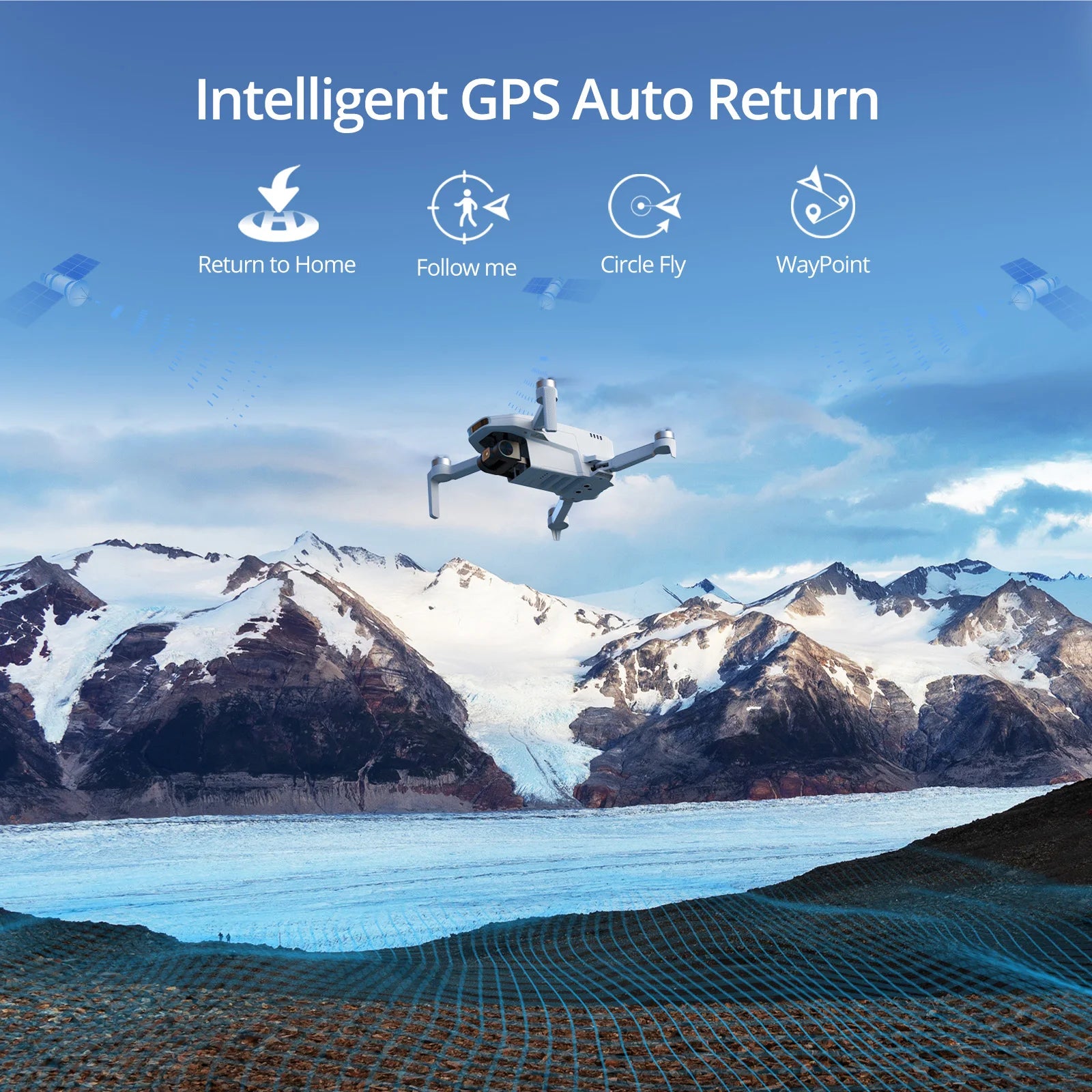 Used Potensic ATOM SE GPS Drone with 4K Camera Lightweight Foldable and FPV Transmission - Wellness Outdoor Gear