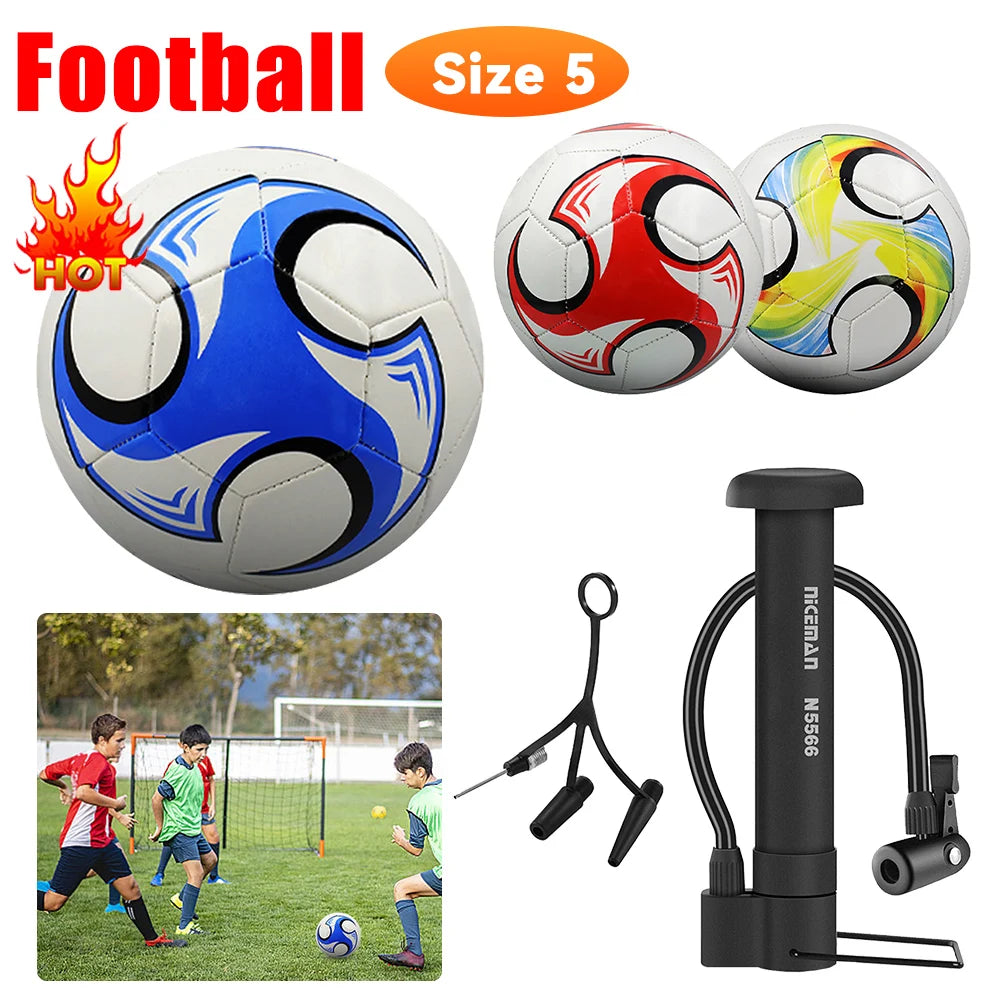 APWIKOGERH PVC Machine Stitched Soccer Ball for Training - Wellness Outdoor Gear