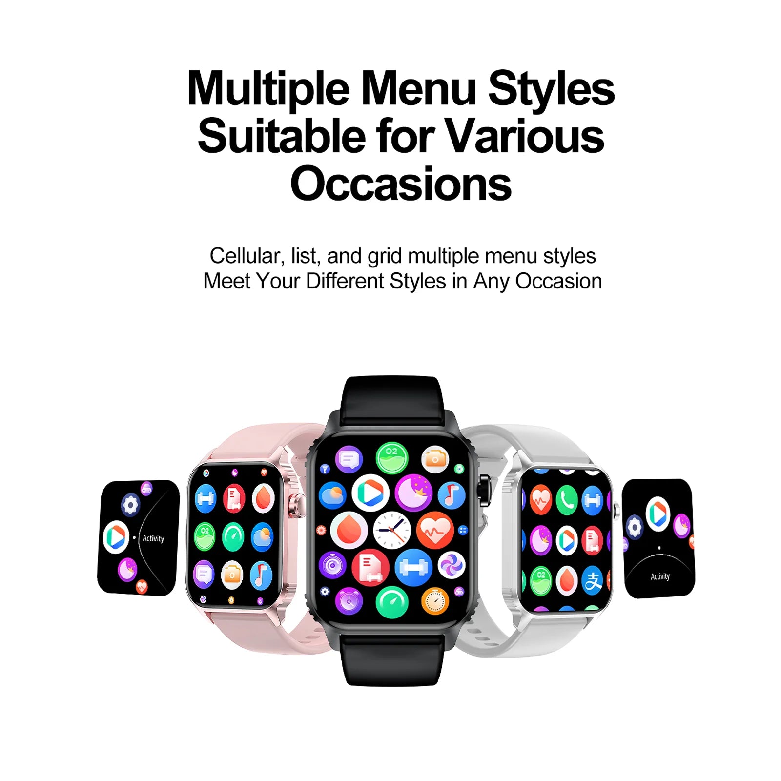 TG08 Smart Watch 1.85 Inch Waterproof Fitness Tracker With Call Function and 100 Sport Modes - Wellness Outdoor Gear