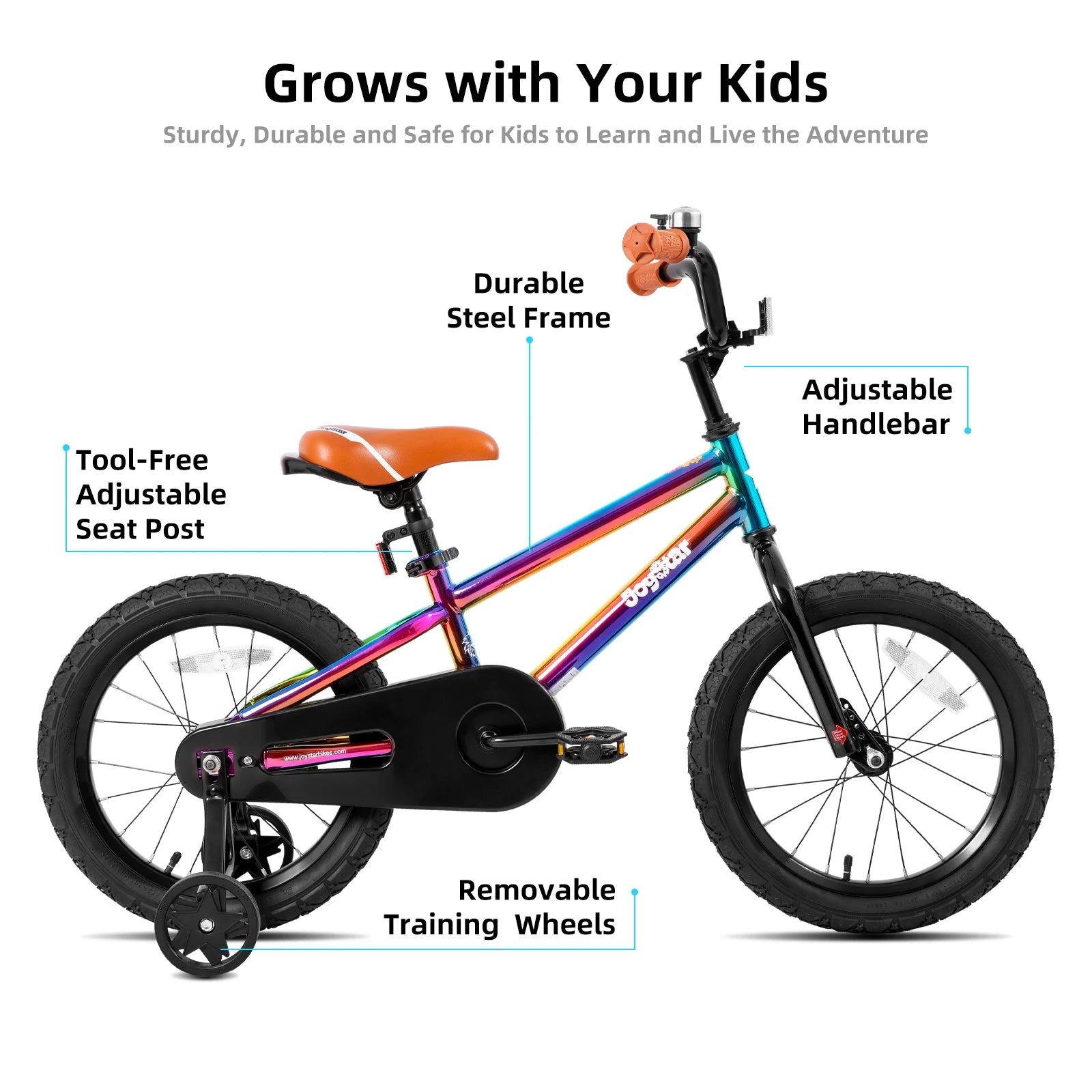 JOYSTAR Kids Bike for Boys and Girls Ages 2 to 9 Years Old 12 to 18 Inch BMX Style - Wellness Outdoor Gear