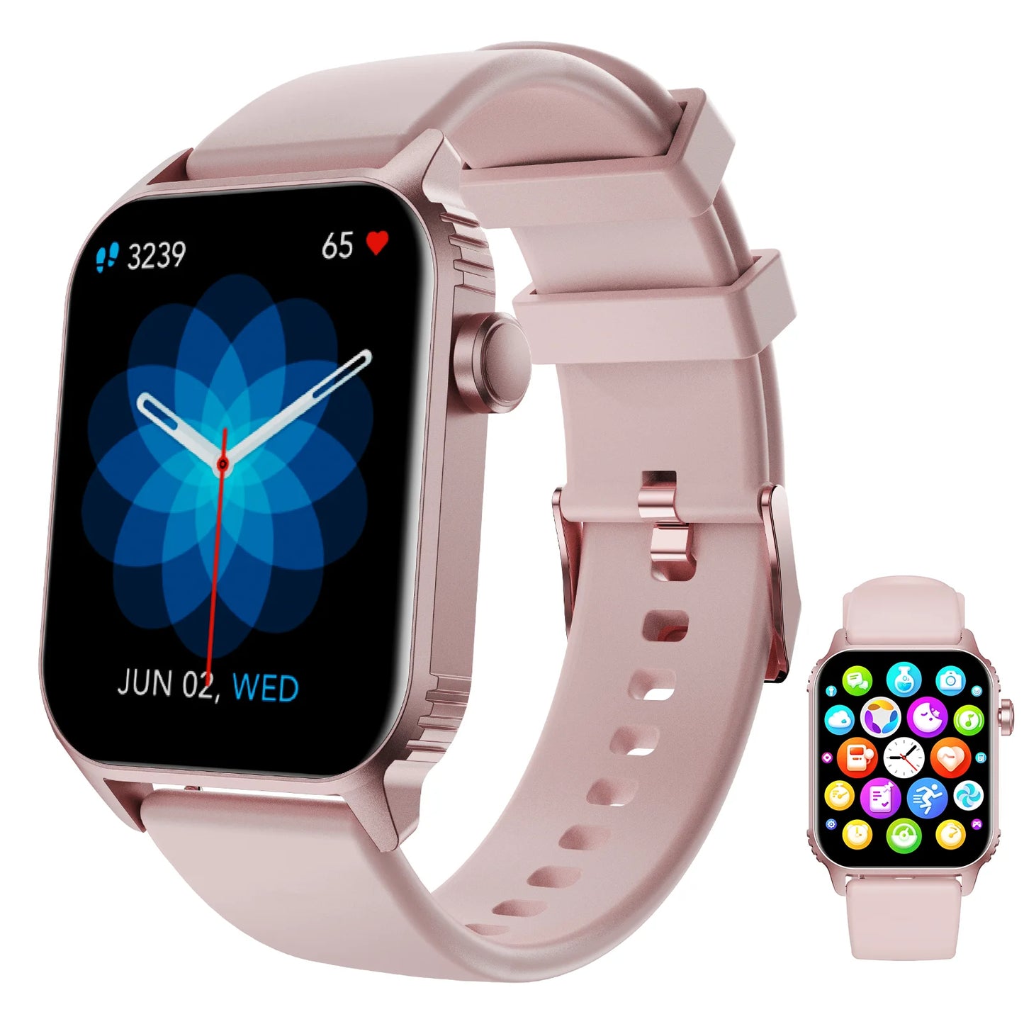 TG08 Smart Watch 1.85 Inch Waterproof Fitness Tracker With Call Function and 100 Sport Modes - Wellness Outdoor Gear