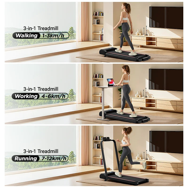 UMAY Walking Pad Treadmill with Incline for Home Office Lightweight Diamond Belt Design - Wellness Outdoor Gear