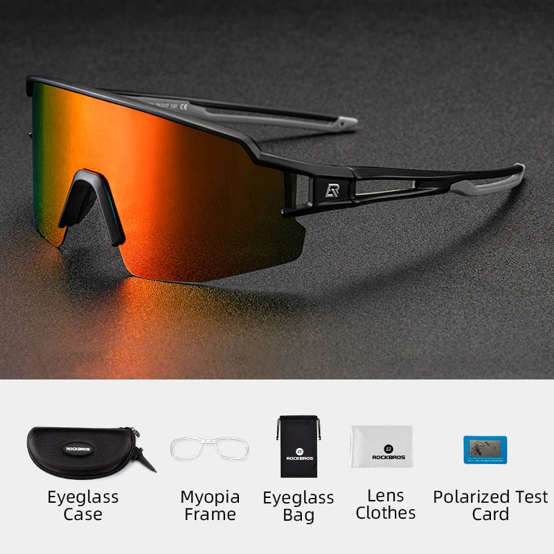 Rockbros Photochromic Polarized Cycling Glasses UV400 - Wellness Outdoor Gear