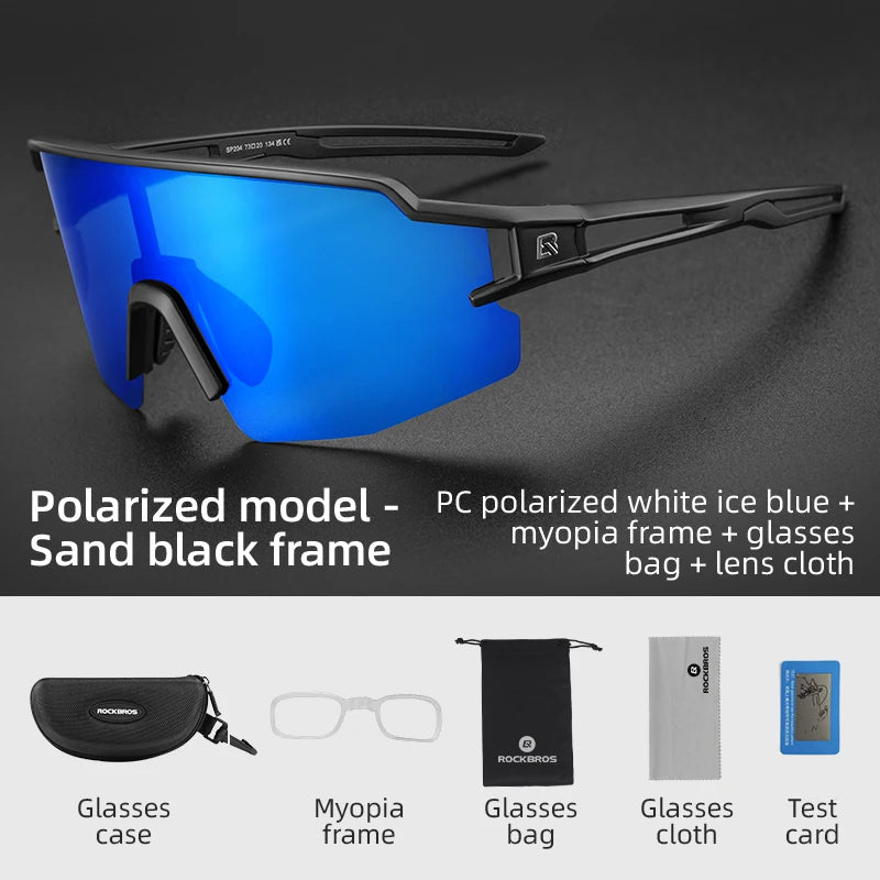 Rockbros Photochromic Polarized Cycling Glasses UV400 - Wellness Outdoor Gear