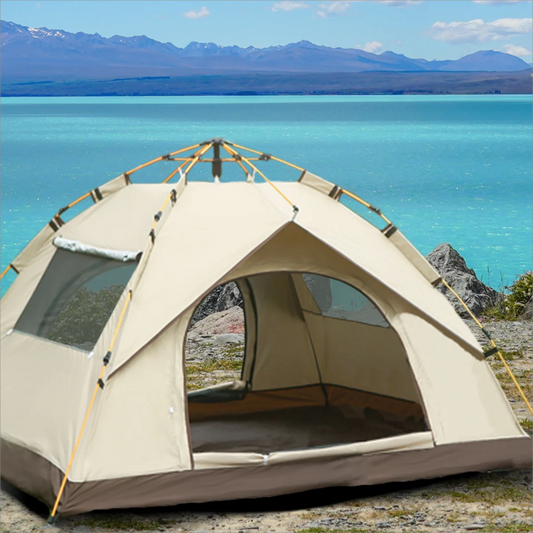 Outdoor Camping Tent Sunshade with Two Doors and Windows for Self-Driving Travel - Wellness Outdoor Gear
