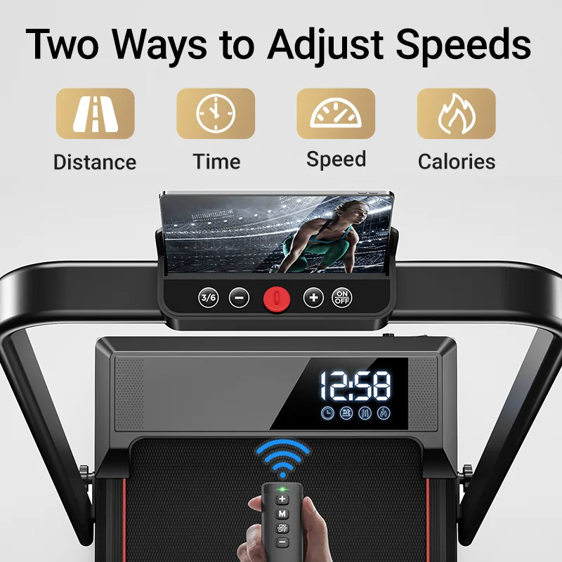 UMAY Walking Pad Treadmill with Incline for Home Office Lightweight Diamond Belt Design - Wellness Outdoor Gear