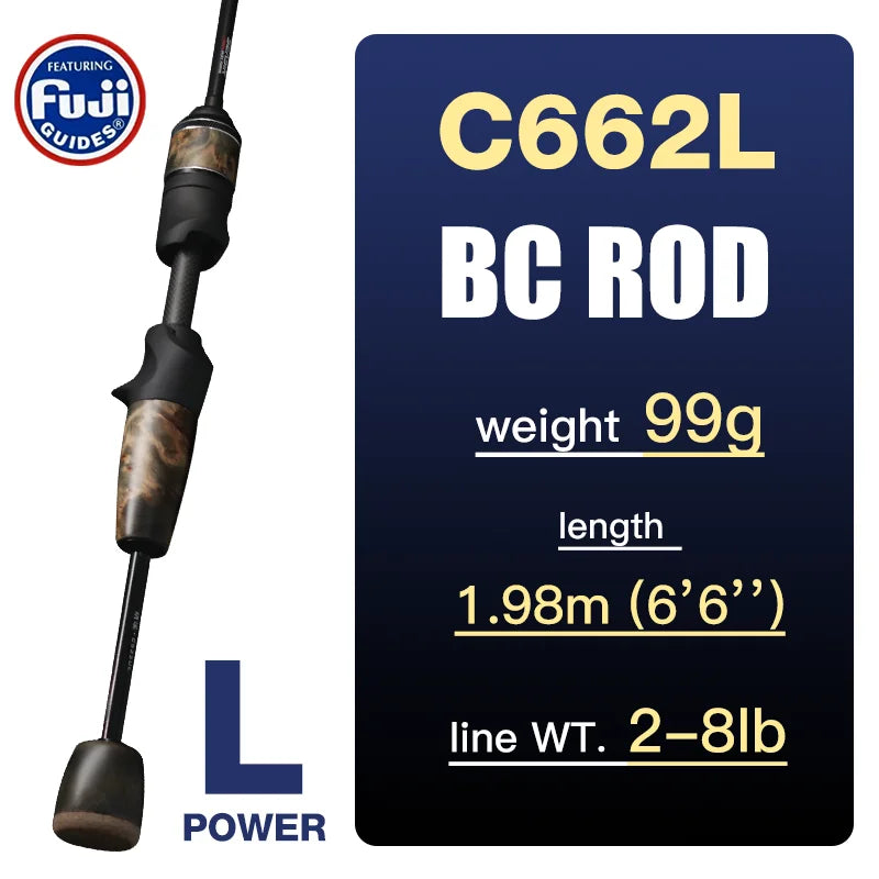 SeaSir Ultralight Carbon Fishing Rod Spinning Baitcasting - Wellness Outdoor Gear