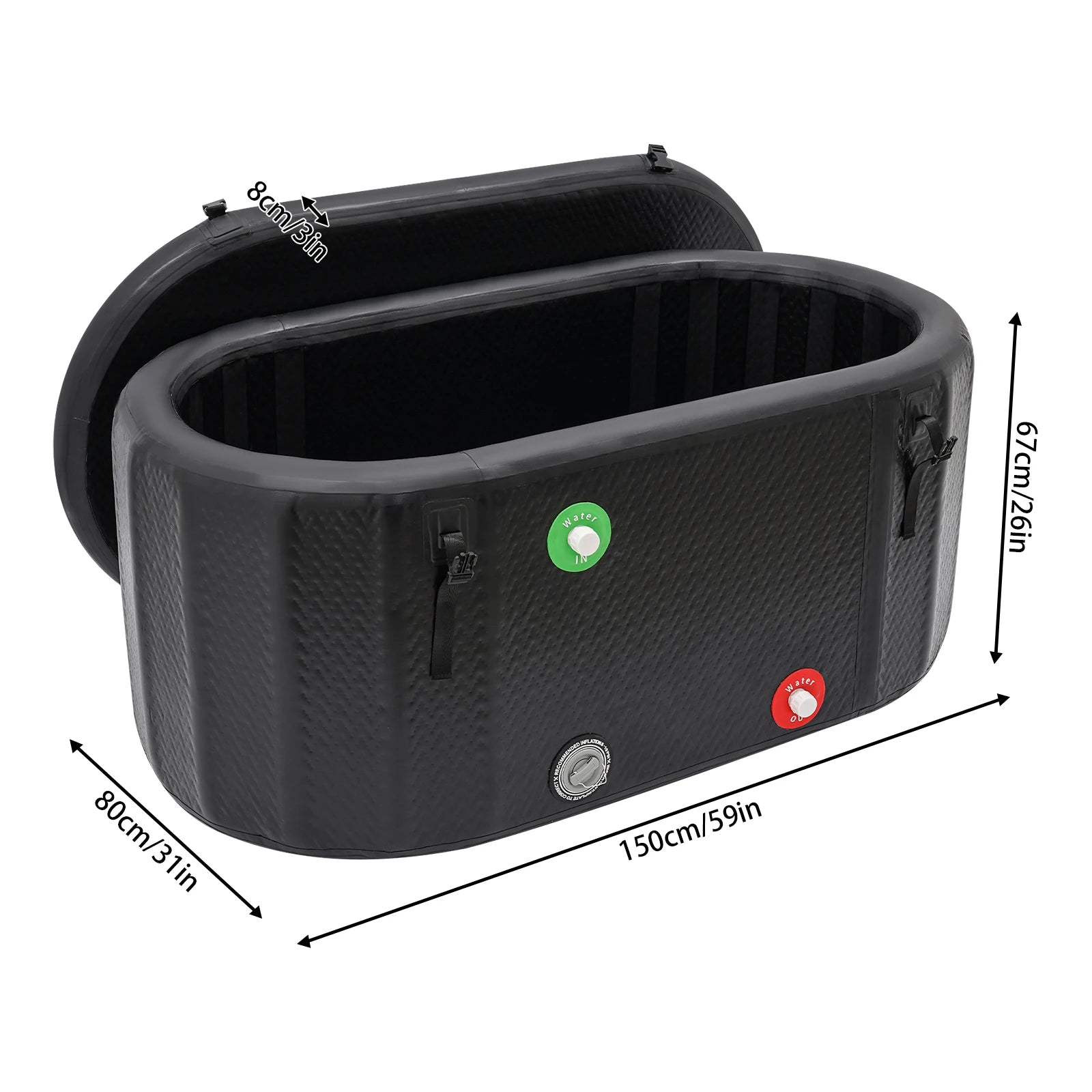 Hign-concerned Inflatable Ice Bath Plunge Tub For Athletes - Wellness Outdoor Gear