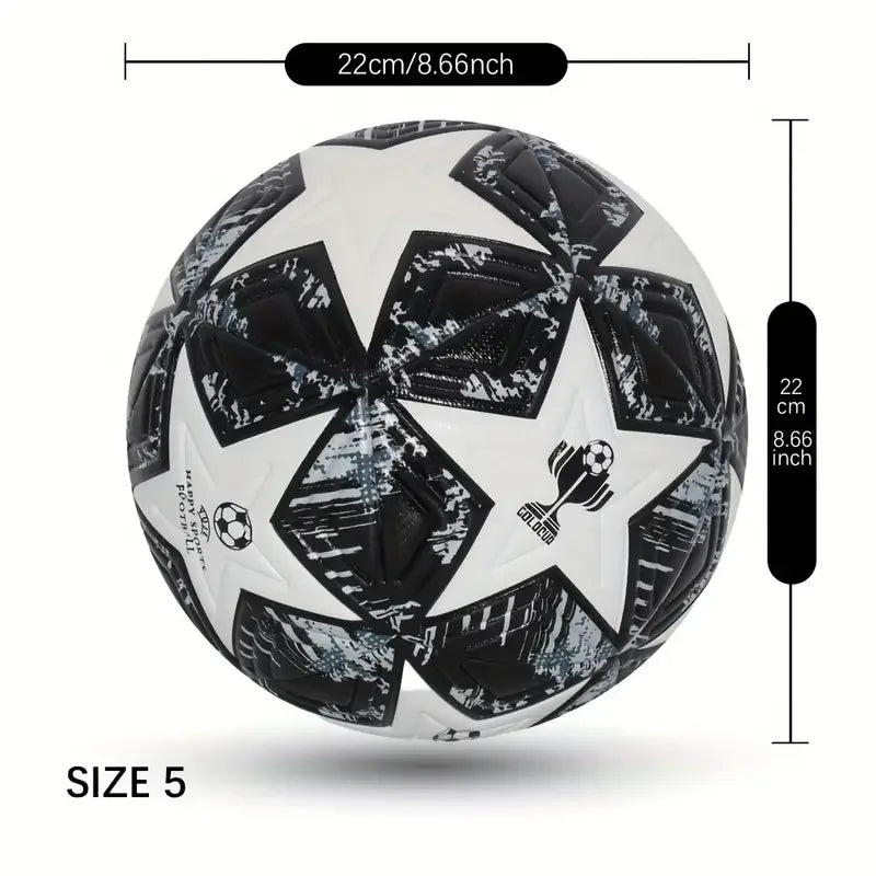 Craftsmanship PU Leather Seamless Soccer Ball Resistant - Wellness Outdoor Gear