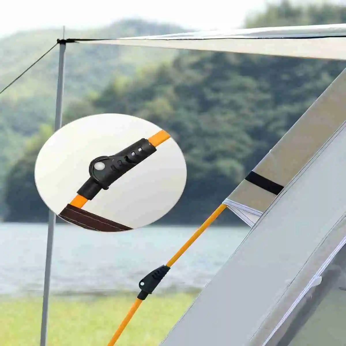 Outdoor Camping Tent Sunshade with Two Doors and Windows for Self-Driving Travel - Wellness Outdoor Gear