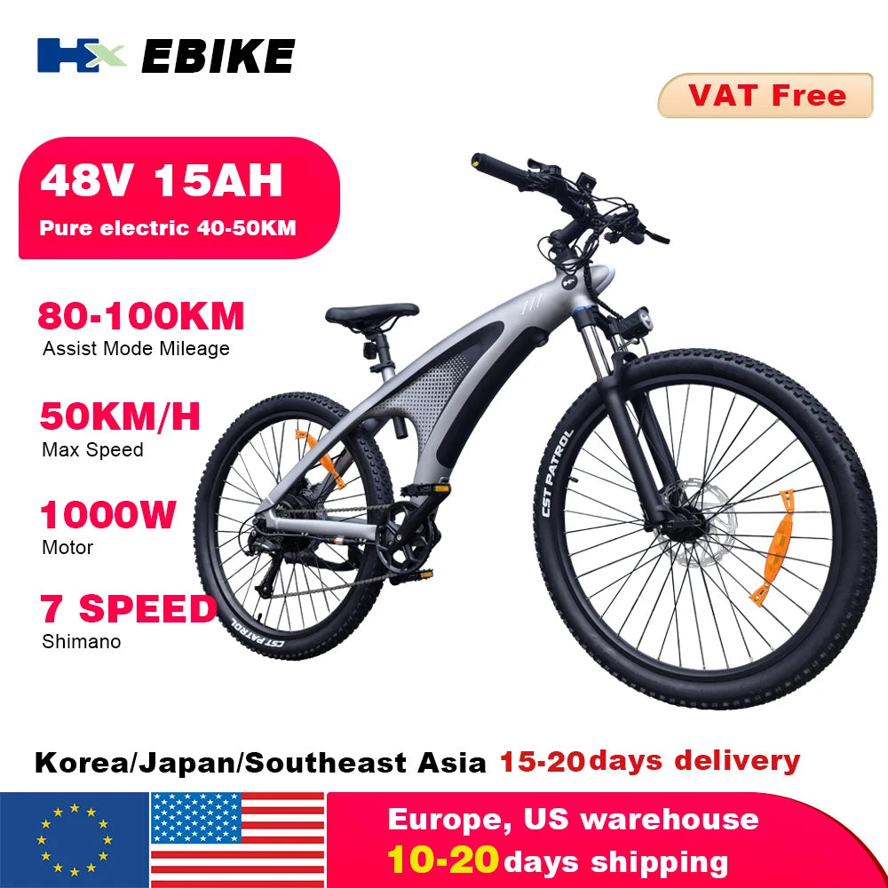 HX Q5 Electric Mountain Bike 2000W 48V 20Ah Off Road - Wellness Outdoor Gear