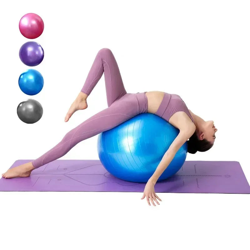 PVC Thickened Frosted Yoga Ball for Fitness 55cm 65cm 75cm Exercise Balance Training - Wellness Outdoor Gear