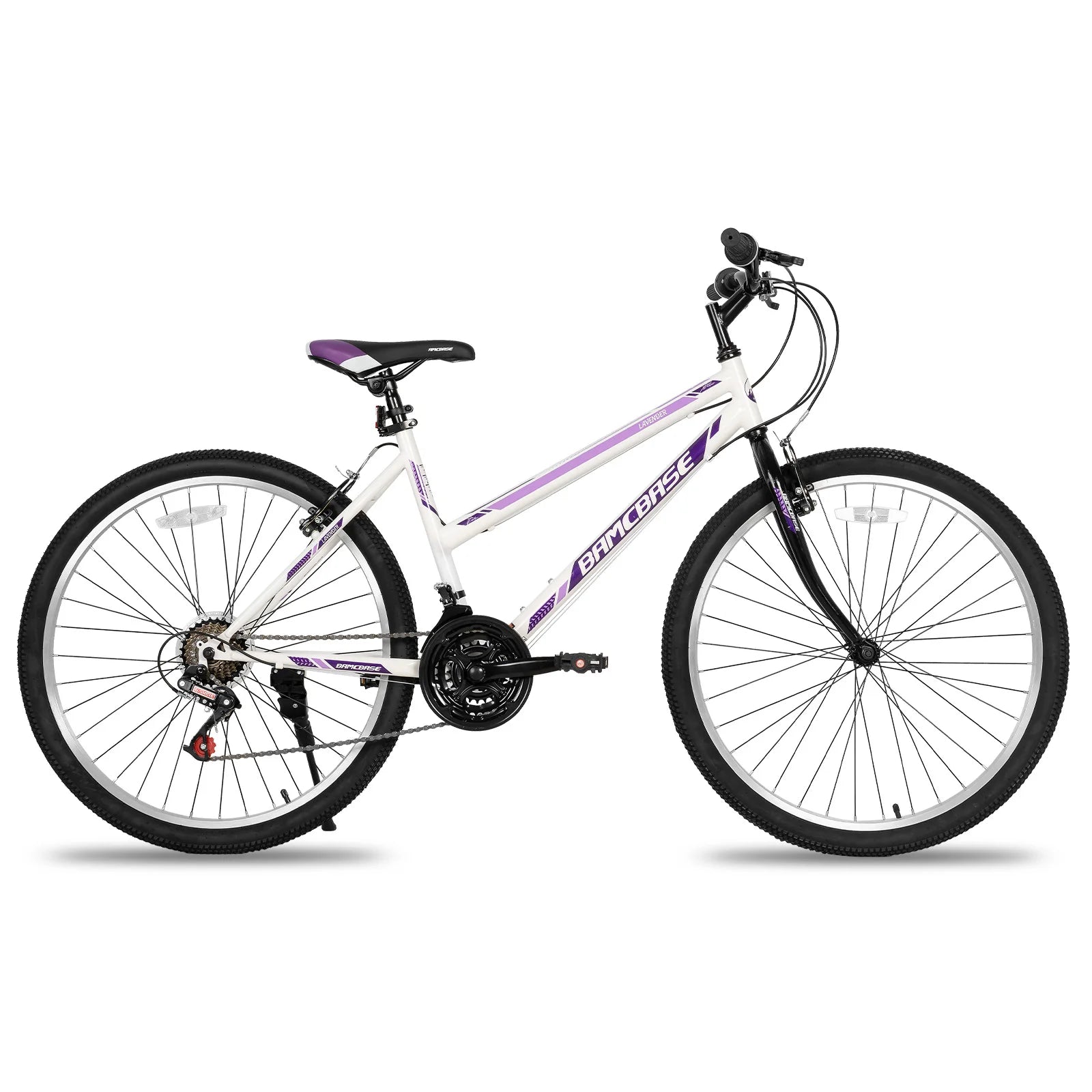 HILAND Bamcbase Women’s 21 Speed Mountain Bike for Adults 24 26 Inch Hybrid Commuter - Wellness Outdoor Gear