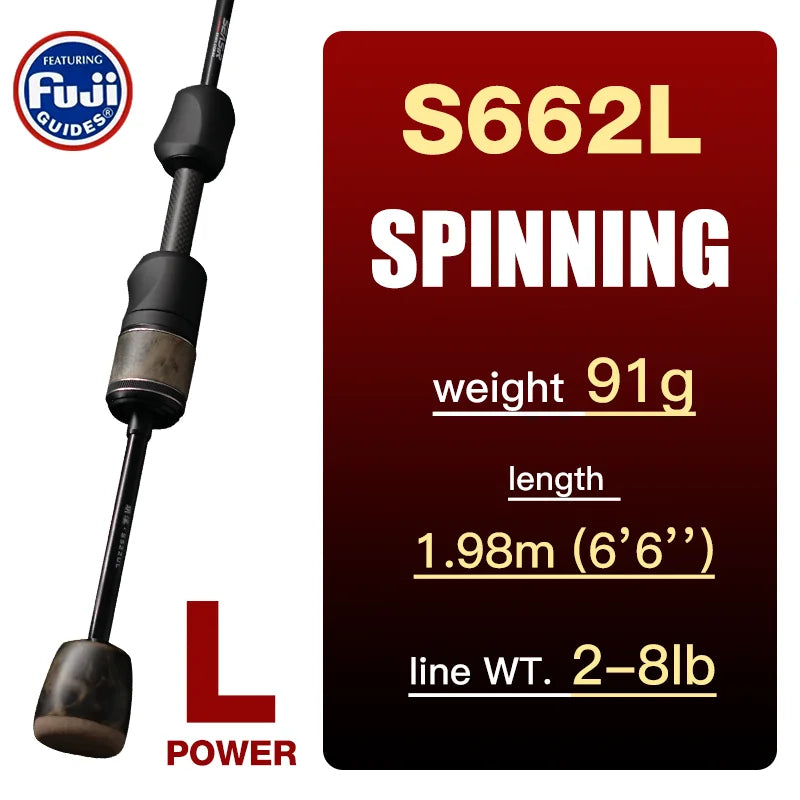 SeaSir Ultralight Carbon Fishing Rod Spinning Baitcasting - Wellness Outdoor Gear