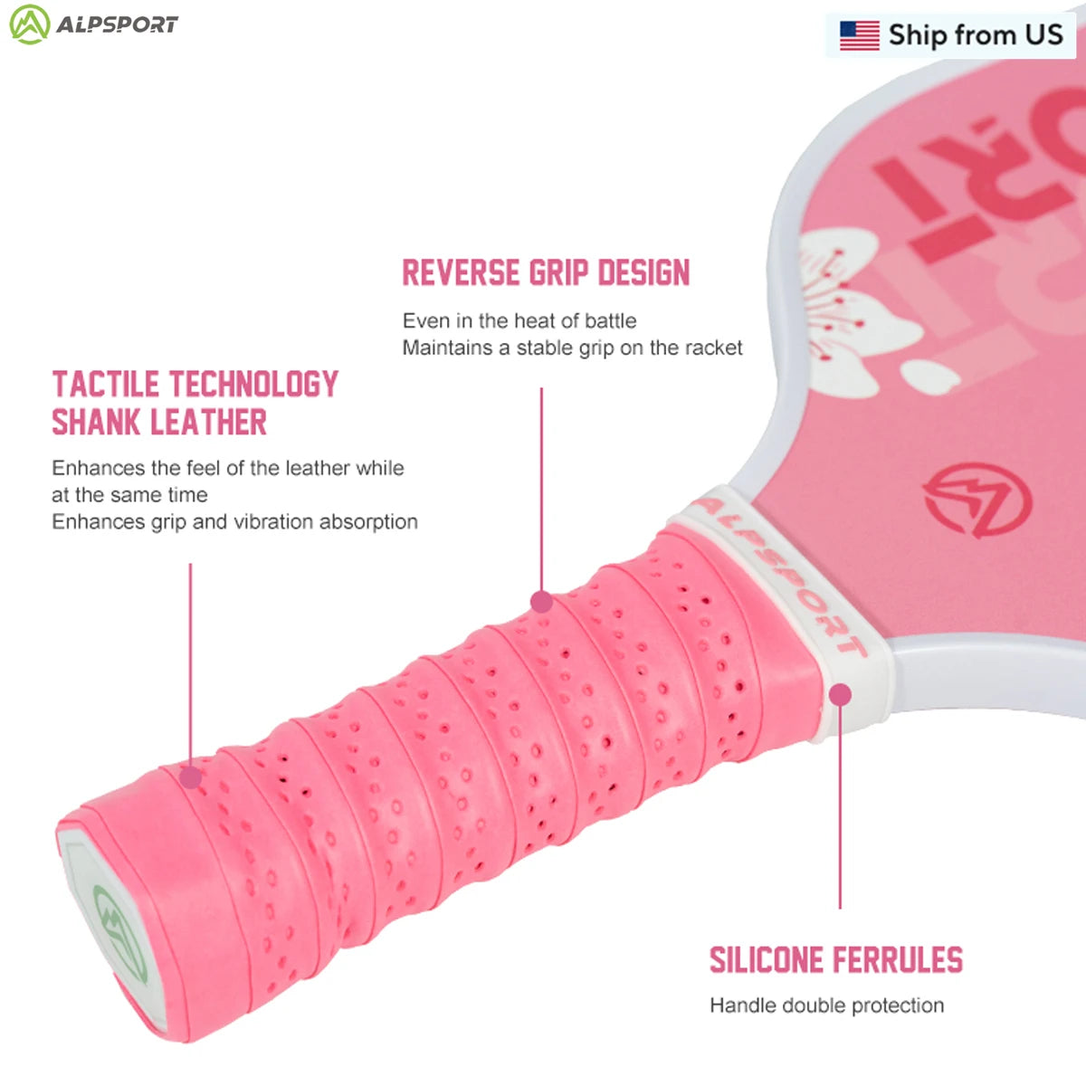 ALPSPORT Sakura USAPA T700 Pickleball Paddle With Free Balls - Wellness Outdoor Gear