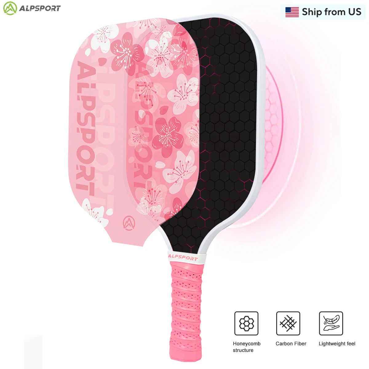 ALPSPORT Sakura USAPA T700 Pickleball Paddle With Free Balls - Wellness Outdoor Gear