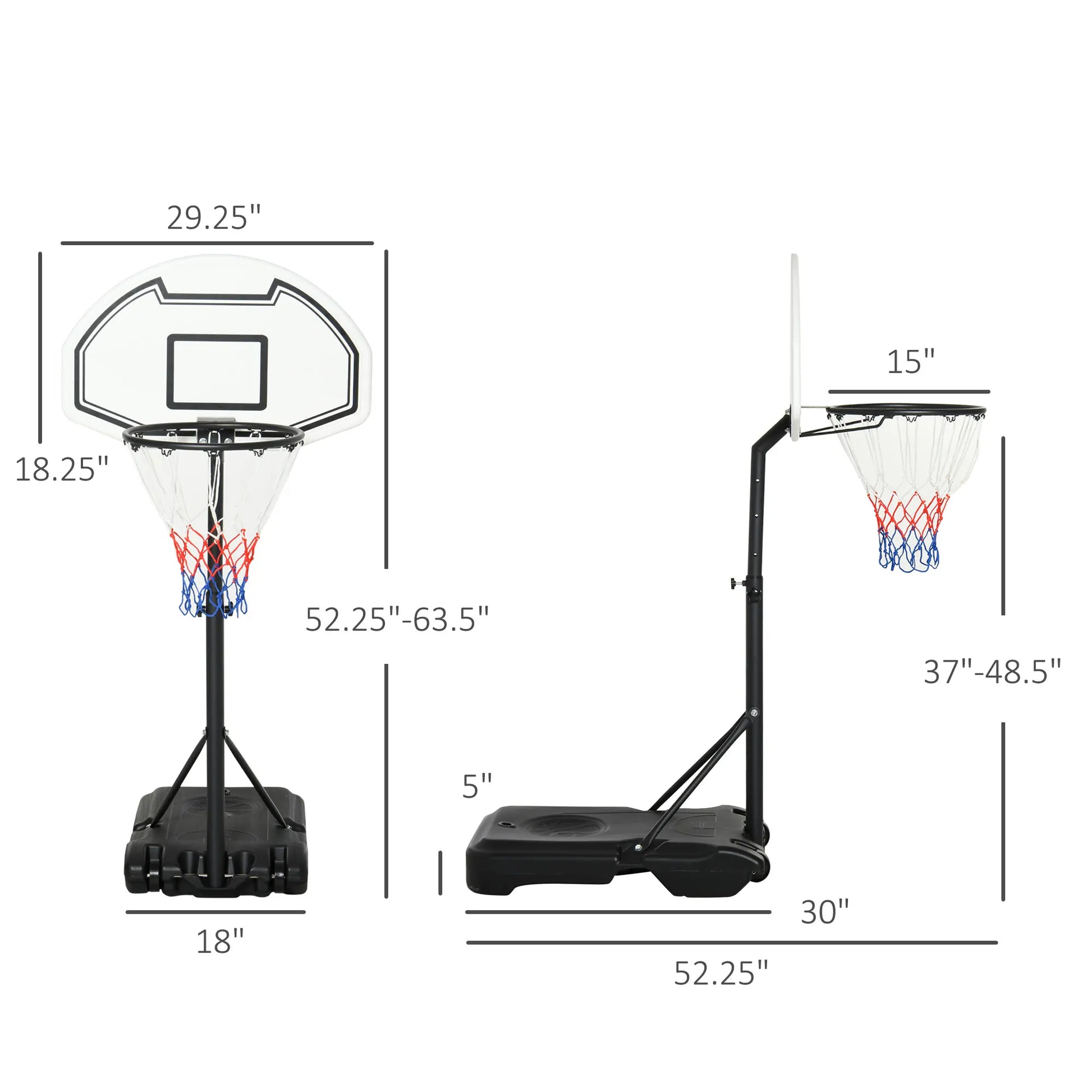Outdoor Adjustable Basketball Hoop System for Pool Water Sports and Games - Wellness Outdoor Gear