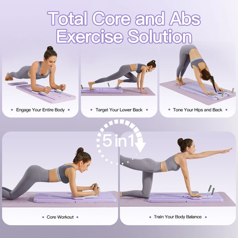 Umay Multifunctional Ab Exercise Board for Home Pilates and Core Strength Training - Wellness Outdoor Gear