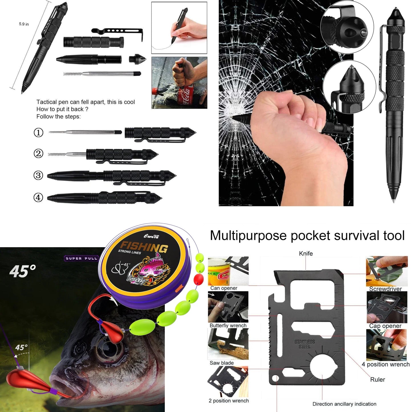 Tactical First Aid Kit Emergency Survival Kit Medical Bag EDC Pouch for Camping and Car - Wellness Outdoor Gear