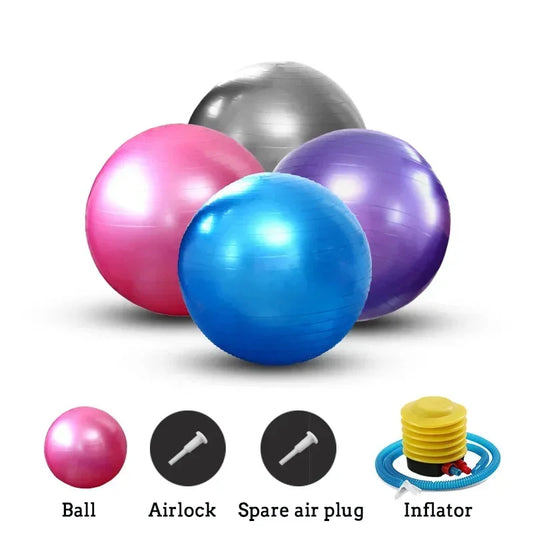PVC Thickened Frosted Yoga Ball for Fitness 55cm 65cm 75cm Exercise Balance Training - Wellness Outdoor Gear