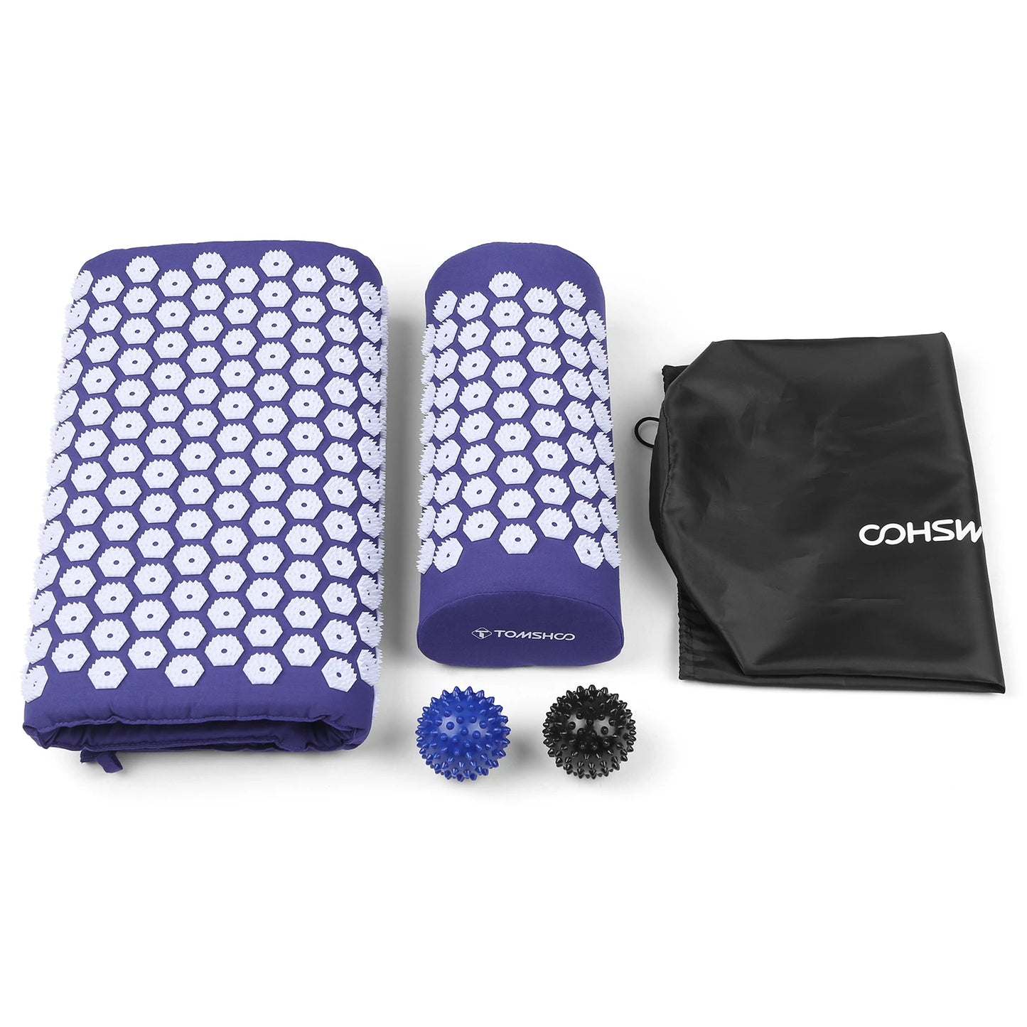 Acupressure Mat and Pillow Massage Set for Stress Relief and Muscle Relaxation - Wellness Outdoor Gear