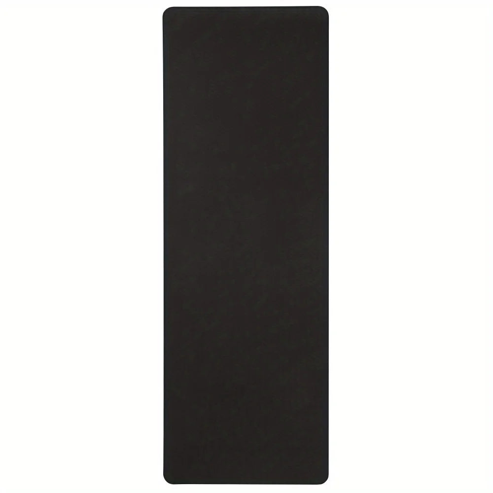 Lightweight Black Yoga Fitness Mat for Stretching and Sports with Non-Slip Double-Sided Texture - Wellness Outdoor Gear