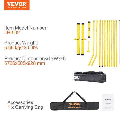VEVOR Portable Pickleball Net System for Indoor Outdoor Play - Wellness Outdoor Gear