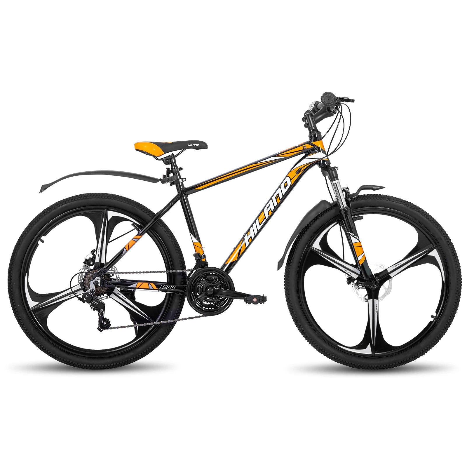 Hiland Mountain Bike with Shimano 21 Speed Drivetrain and Disc Brakes for Men and Women - Wellness Outdoor Gear