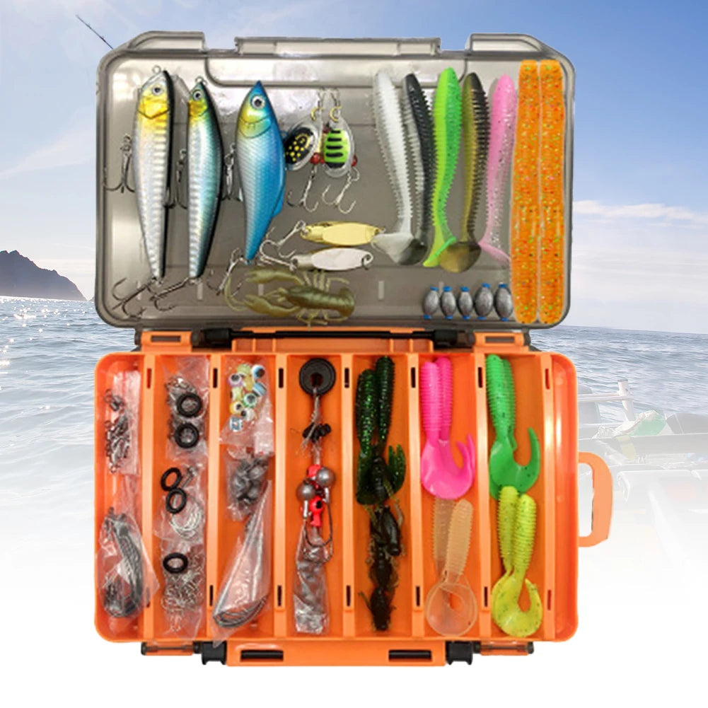 APWIKOGER Fishing Lure Set Soft And Hard Bait Kit Complete - Wellness Outdoor Gear